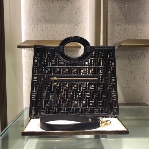 Fendi RUNAWAY PU taška 8BH360A černá