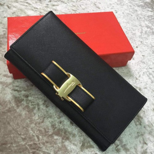 Peněženka Ferragamo Continental z telecí kůže SF30200 černá