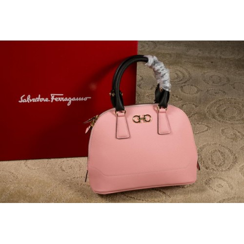 Ferragamo Medium Double Gancio Tote Bag 21E703 růžová