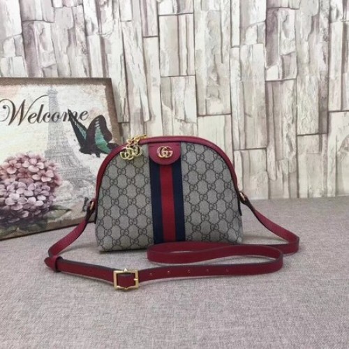 Malá kabelka přes rameno Gucci Ophidia 499621 červená