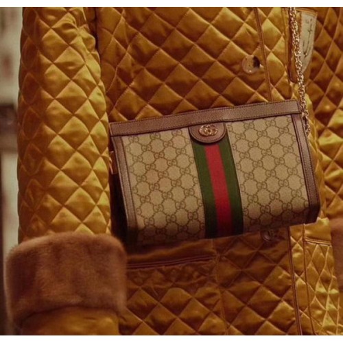 Gucci Ophidia GG Malá kabelka přes rameno 503877 Hnědá