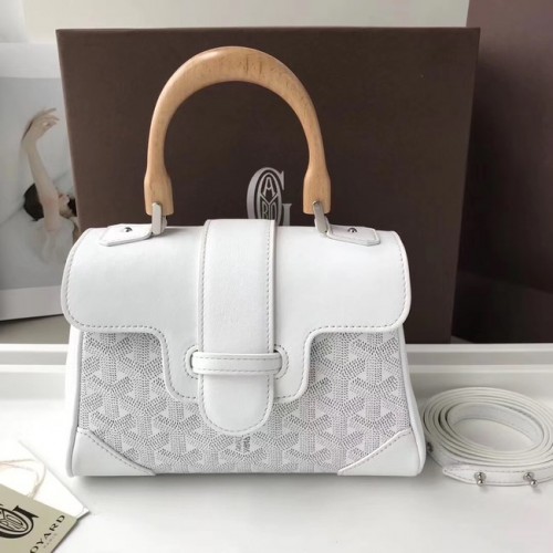 Kožená mini taška Goyard Calfskin 9955 bílá