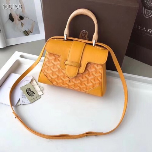 Kožená mini taška Goyard Calfskin 9955 žlutá