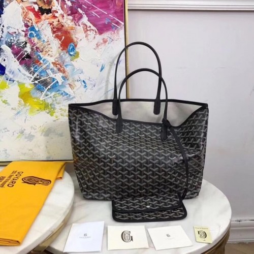 Kožená taška Goyard Calfskin Tote 20207 černá