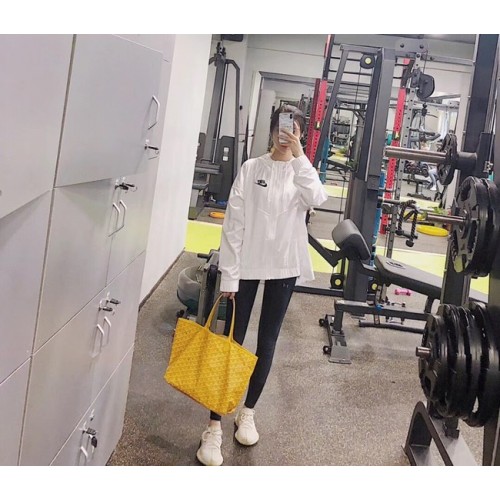 Kožená taška Goyard Calfskin Tote 6783 žlutá