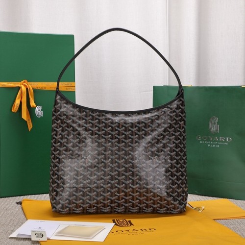 Kožená kabelka Goyard Calfskin hobo G9983 černá