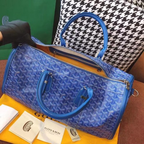 Cestovní taška Goyard Canvas 6958 modrá