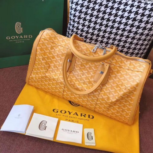 Cestovní taška Goyard Canvas 6958 žlutá