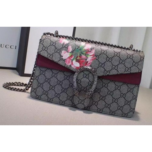 Plátěná kabelka přes rameno Gucci 400249 Rose Dionysus GG Supreme