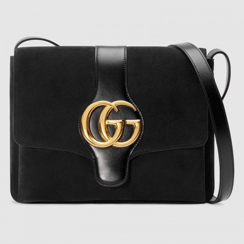Střední kabelka přes rameno Gucci Arli 550126 černá
