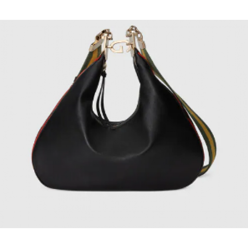 Velká kabelka přes rameno Gucci Attache 702823 černá