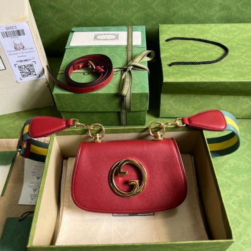 Mini kabelka Gucci Blondie 698643 vínová