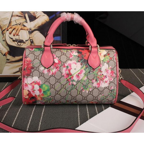 Kabelka Gucci Blooms GG Supreme s horním uchem 409529 růžová