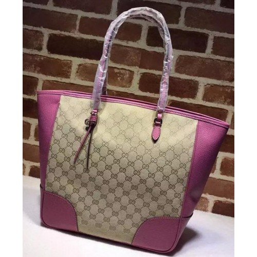 Plátěná taška Gucci Bree Original GG 323671 Růžová