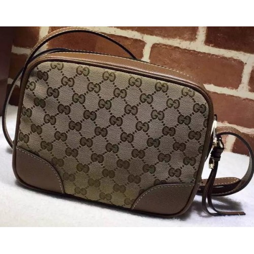 Gucci Bree Original GG Canvas mini Messenger Bag 387360 Hnědá