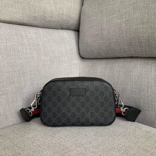 Plátěná kabelka přes rameno Gucci 574886 černá