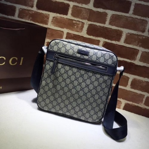 Kabelka Gucci Courrier GG Supreme přes rameno 401448 modrá