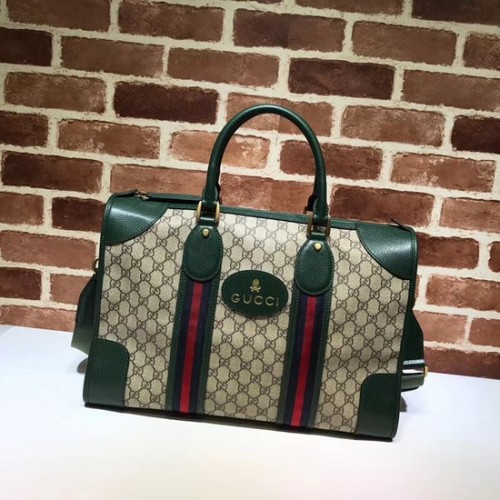 Měkká cestovní taška Gucci Courrier GG Supreme 459311 zelená