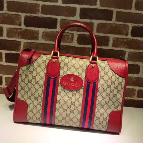 Měkká cestovní taška Gucci Courrier GG Supreme 459311 červená