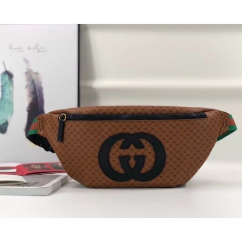 Originální kabelka Gucci-Dapper Dan 536416 hnědá