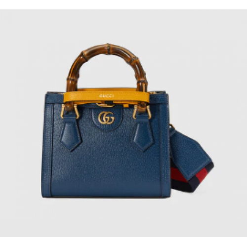 Mini kabelka Gucci Diana 702732 Královská modrá