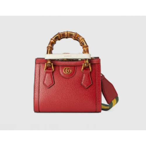 Miniaturní taška Gucci Diana 702732 červená