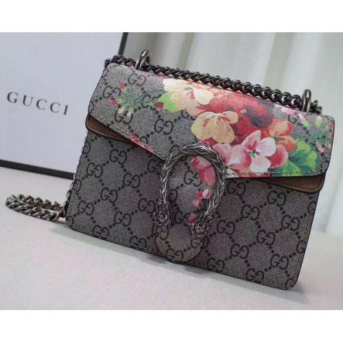 Mini kabelka přes rameno Gucci Dionysus Blooms 421970 hnědá