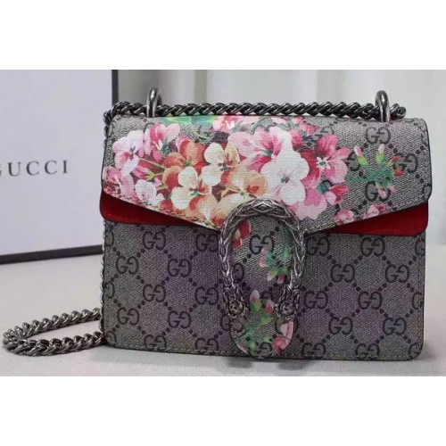 Mini kabelka přes rameno Gucci Dionysus Blooms 421970 červená