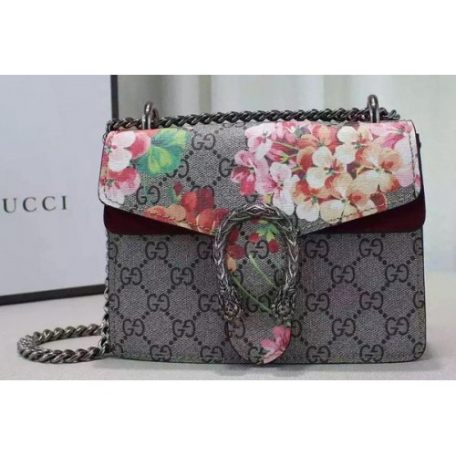 Mini kabelka přes rameno Gucci Dionysus Blooms 421970 růžová
