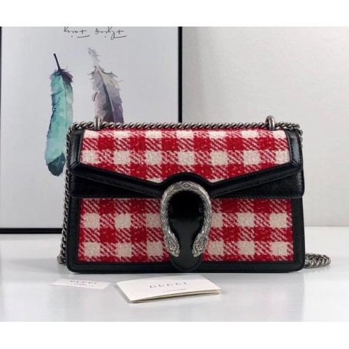 Gucci Dionysus GG Original tvídová kabelka přes rameno AS400249 červená