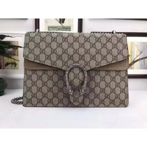Plátěná kabelka přes rameno Gucci Dionysus GG Supreme 403348 Khaki