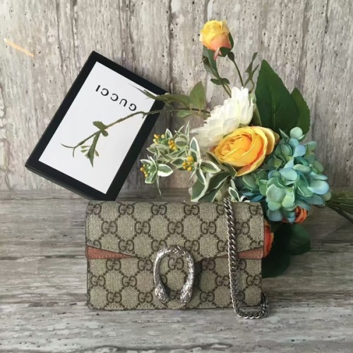 Gucci Dionysus GG Supreme Mini ramenní taška 476432 Camel