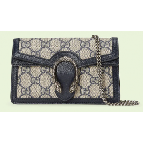 Gucci Dionysus GG super mini kabelka 476432 modrá