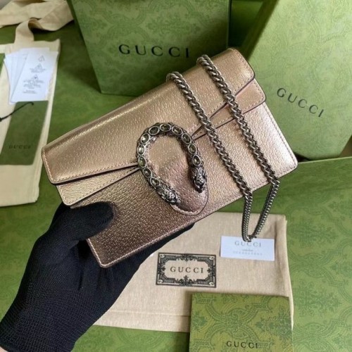 Gucci Dionysus kožená super mini kabelka 476432 růžové zlato