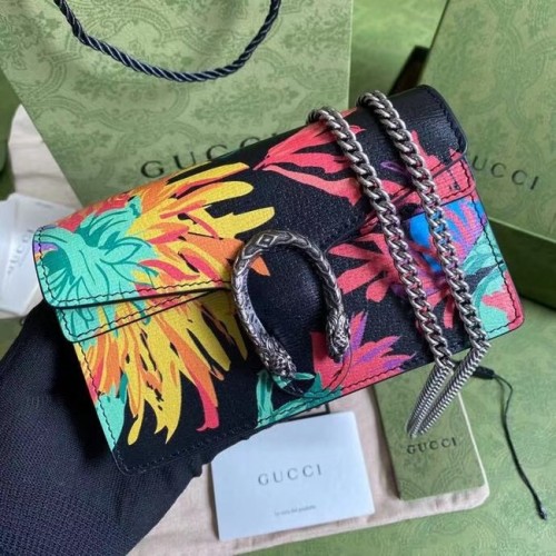 Kožená super mini kabelka Gucci Dionysus A476432 černá