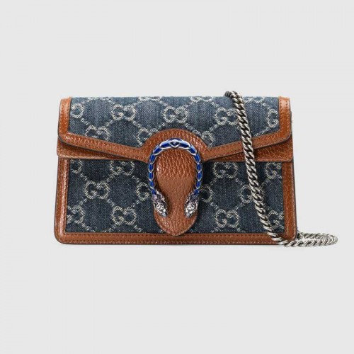 Gucci Dionysus super mini kabelka 476432 tmavě modrá