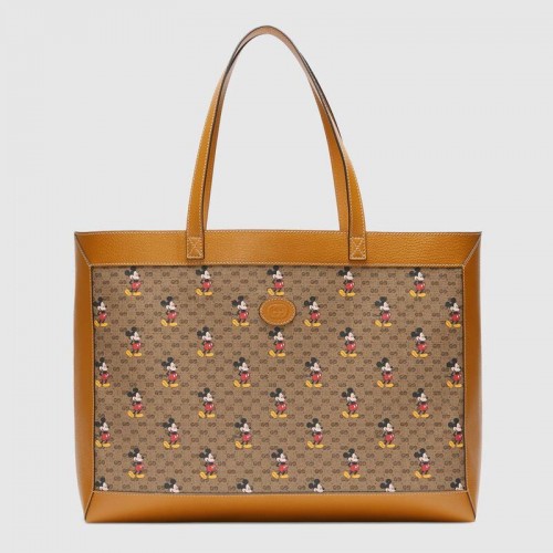 Střední kabelka Gucci Disney x Gucci 547947 světle hnědá