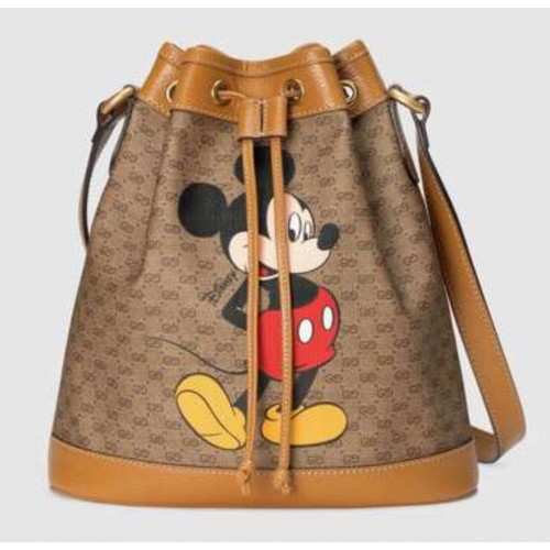 Malá kabelka Gucci Disney x Mickey Mouse 602691 Hnědá