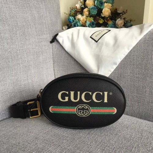 Kožená kabelka Gucci GG Calfskin 476434 černá