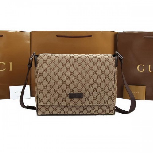Gucci GG plátěná malá kabelka přes rameno 146236 meruňková