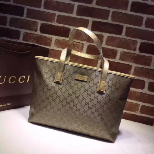 Kabelka Gucci GG Imprimé Tote 211137 šampaňské zlatá