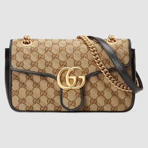 Malá kabelka přes rameno Gucci GG Marmont 443497 černá