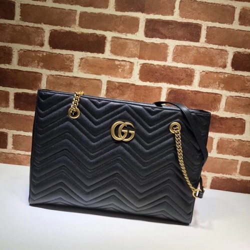 Gucci GG Marmont střední velikost taška přes rameno 524578 černá