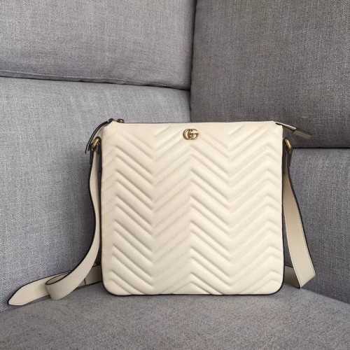 Kabelka Gucci GG Marmont 523369 bílá