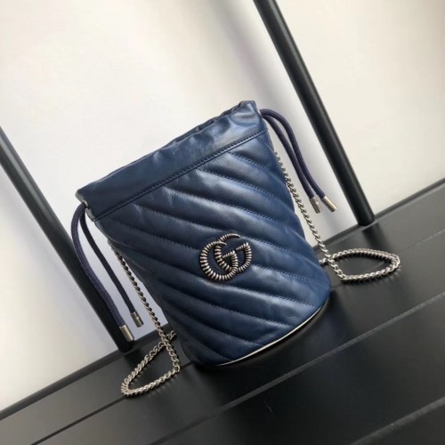 Mini kabelka Gucci GG Marmont A575163 Navy
