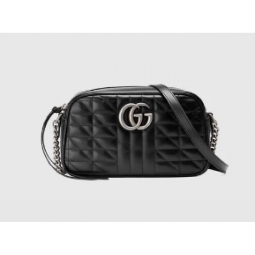 Malá kabelka přes rameno Gucci GG Marmont 447632 černá
