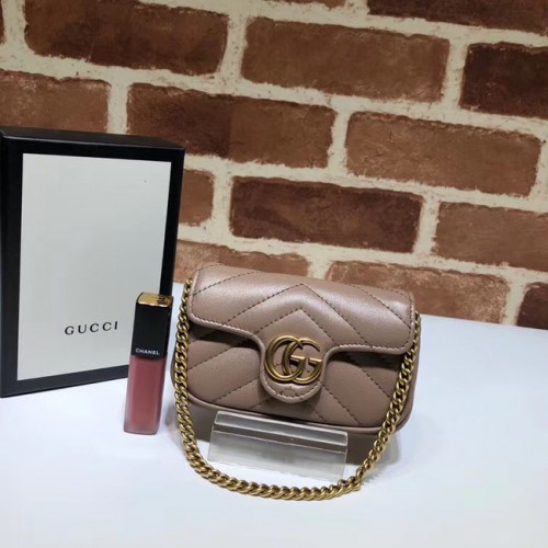 Kabelka Gucci GG Marmont super Clutch 575161 Nude