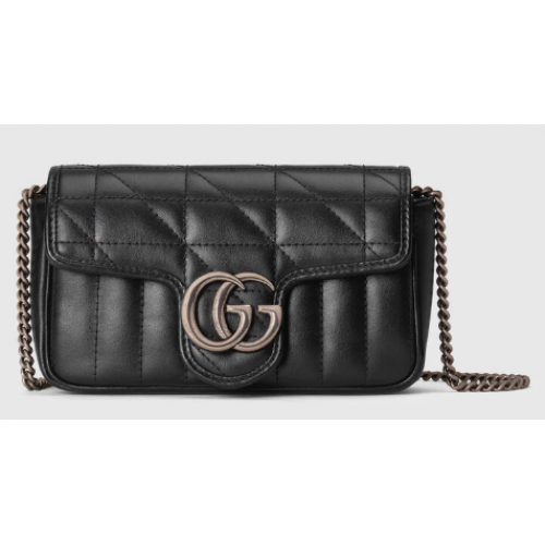 Gucci GG Marmont super mini kabelka 476433 černá