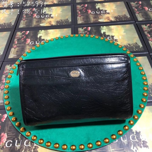 Gucci GG Original Leather Clutch Bag 575991 černá