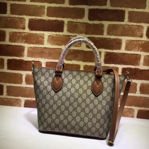 Kabelka Gucci GG Supreme Tote 432124 Hnědá